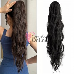 Extensie de par coada ondulata Deep Wave cu cleste 60 cm Cod 19661B Brunet 